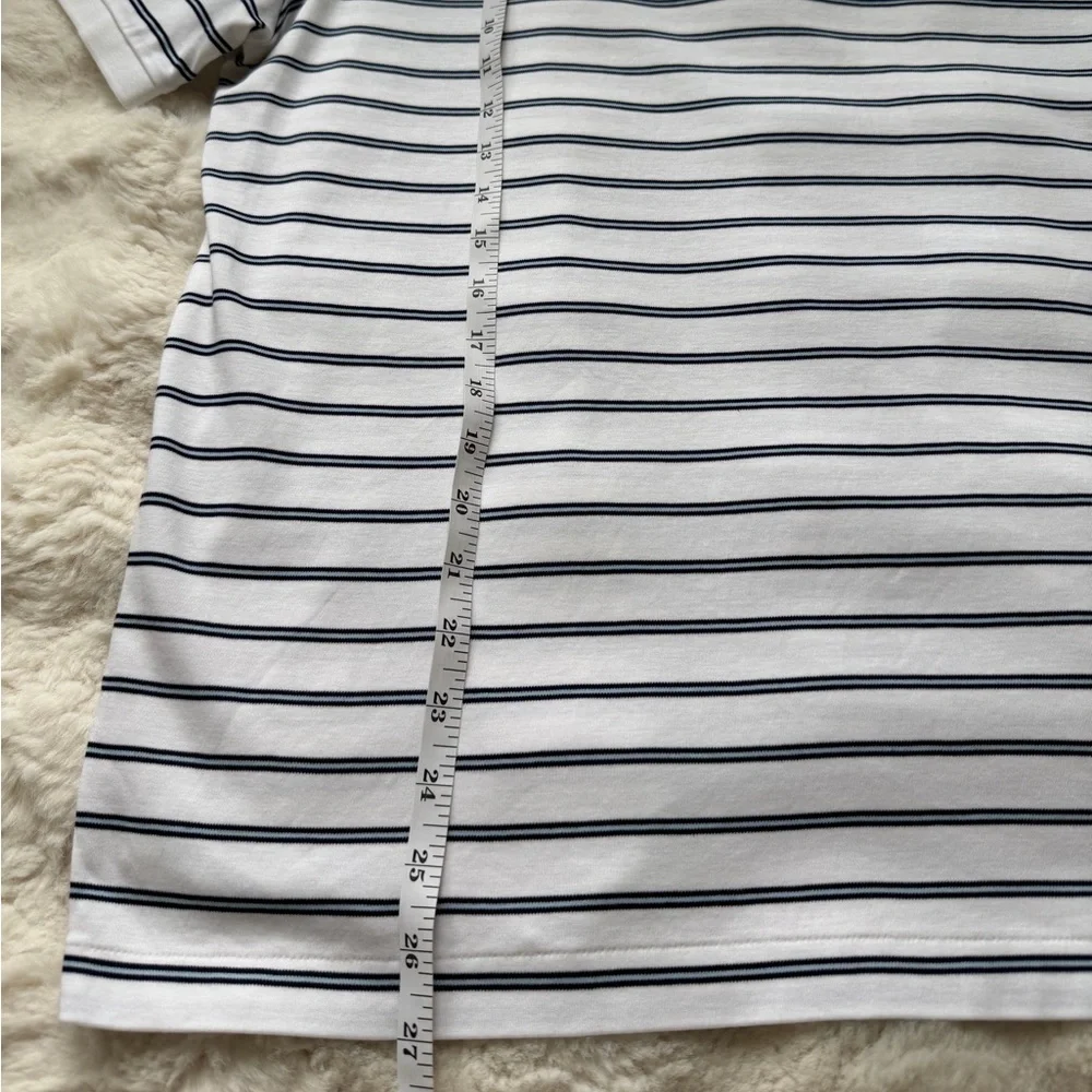 Ralph Lauren Classic Fit Striped Soft Cotton Embroidered Polo Shirt-M